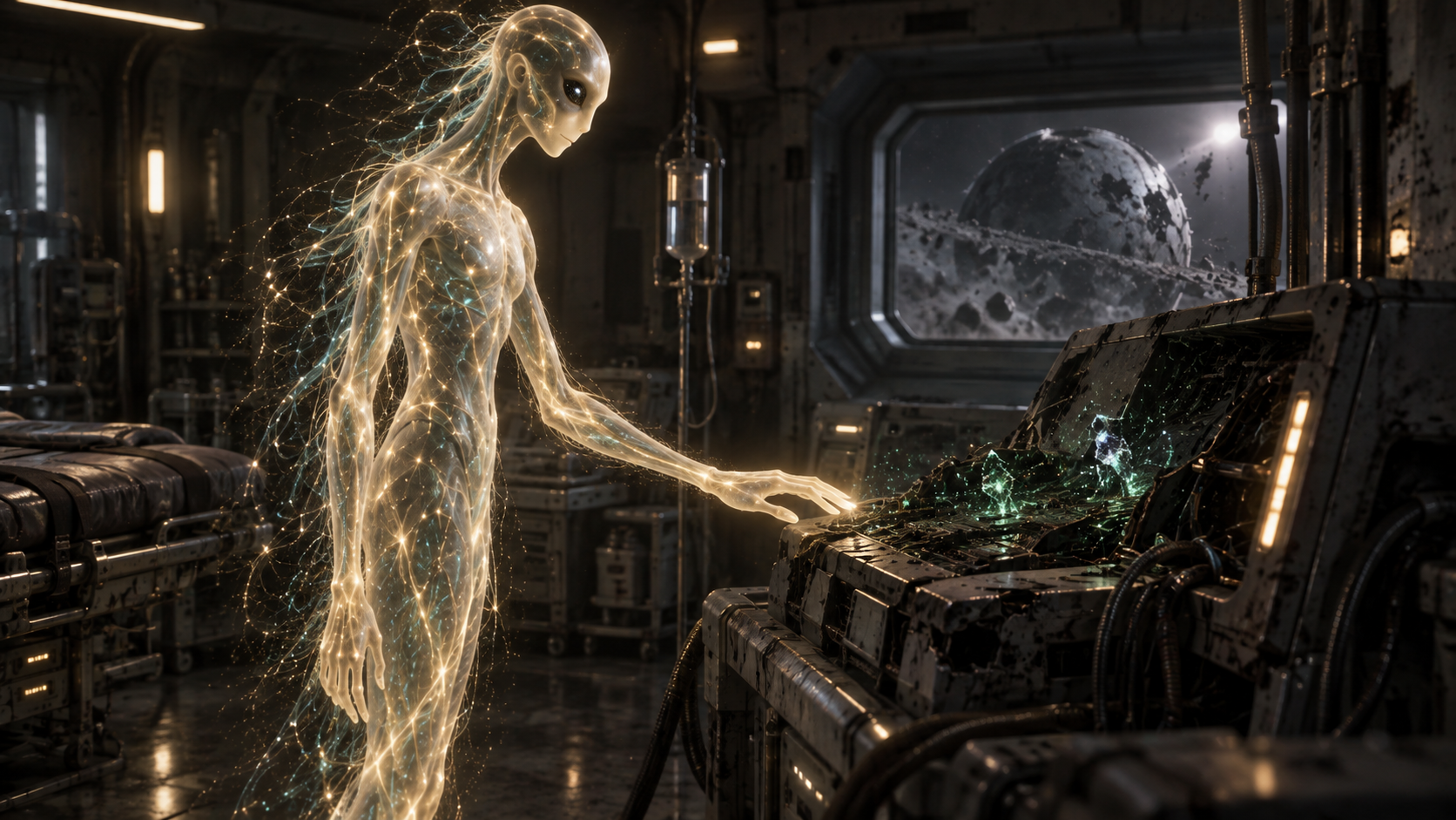 Echo listening to fragmented consciousness signals aboard the Freedom