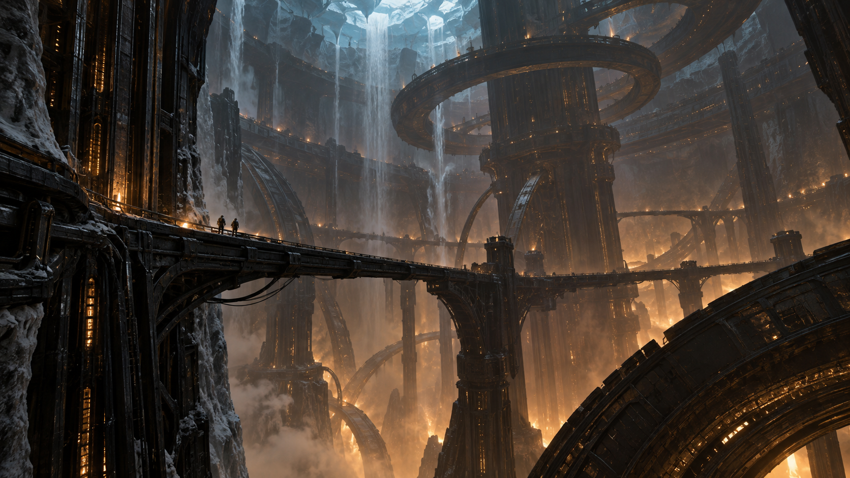 The continent-scale machinery inside the Machine Core beneath Iskara