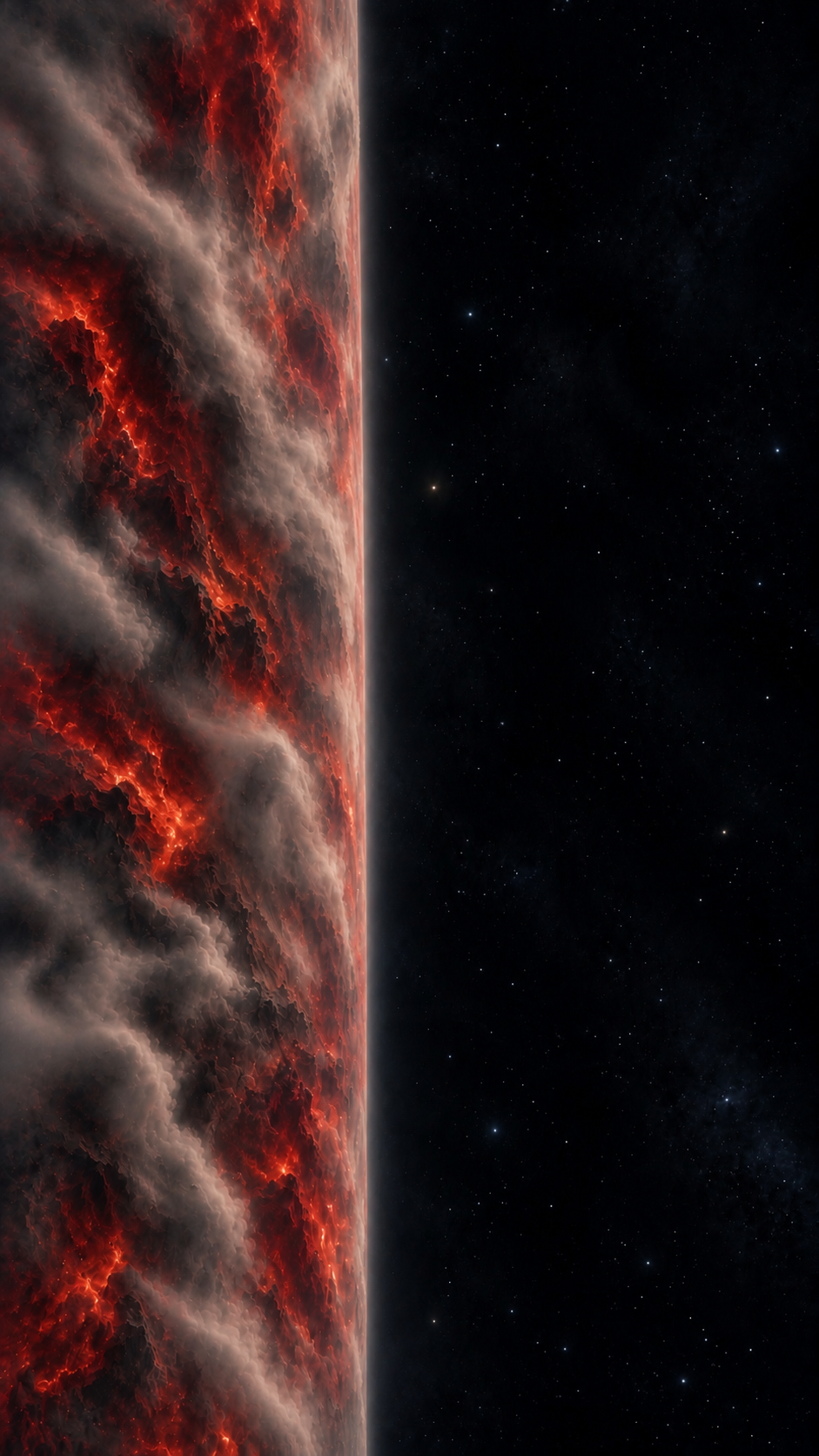 An Earth 3 capital ship revealing its hostility above Veridian