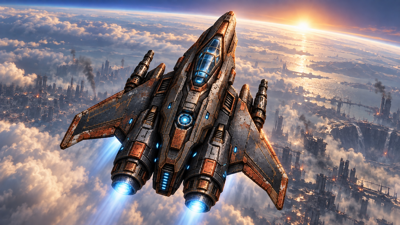 The copper and graphite S.S. Freedom matching its playable in-game design