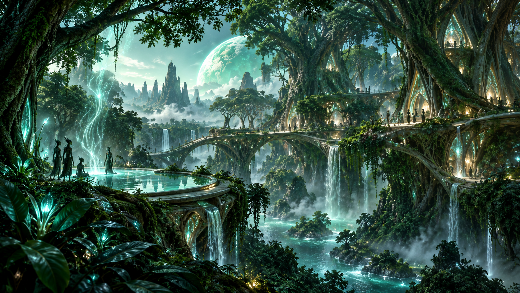 Historical reconstruction of Avarra when Veridian was lush and alive